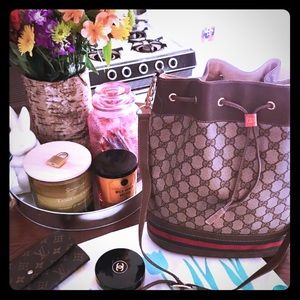 Vintage Gucci Ophidia Drawstring Shoulder Bag